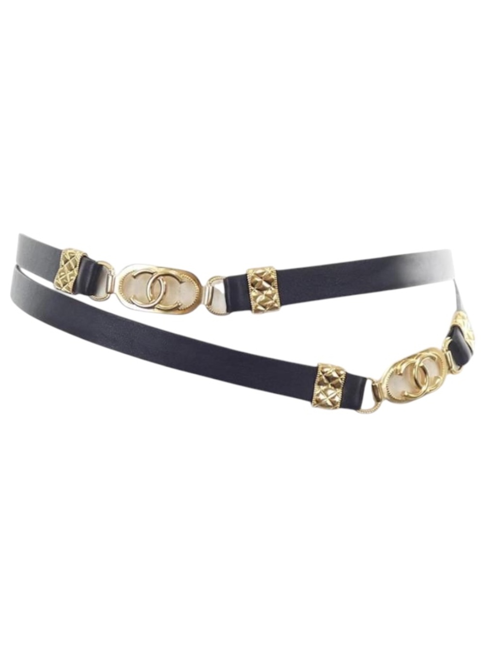Chanel Lambskin CC Double Wrap Belt